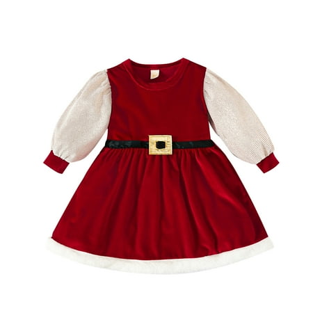 Toddler Girls Dresses Long Sleeve Christmas Patchwork Princess Dresses Clothes for Girls Size 12-18 Months 
Toddler Girls Dresses Long Sleeve Christmas Patchwork Princess Dresses Clothes for Girls Size 12-18 Months
