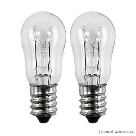 2 pack - we4m305 dryer light bulb. 10-watts