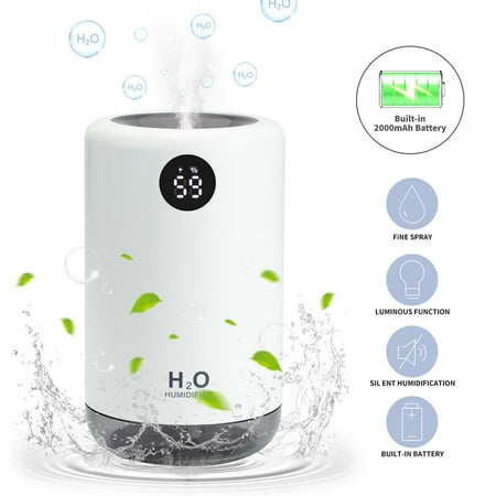 USB Humidifier Mini Air Humidifier Ultra Quiet Humidifier Auto Power Off Portable Humidifier Home Air Humidifying Atomizer