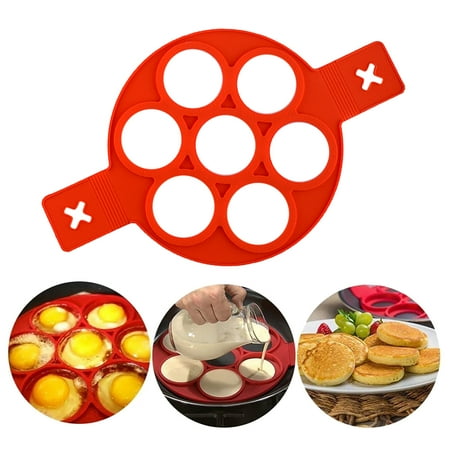 Medcursor 1 Pack Of Seven Hole Round Non Stick Pancake Maker Mold Silicone Omelette Mold Tool For Home Kitchen
Medcursor 1 Pack Of Seven Hole Round Non Stick Pancake Maker Mold Silicone Omelette Mold Tool For Home Kitchen