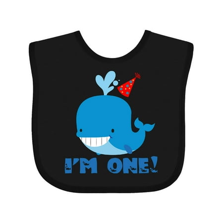 Inktastic Whale 1st Birthday Gift Baby Boy or Baby Girl Bib