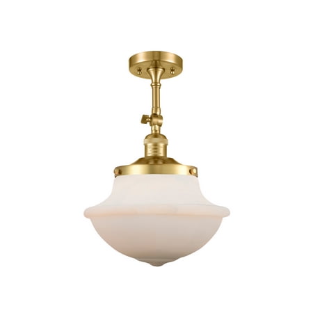 Innovations 201F-SG-G541 Large Oxford 1 Light Semi-Flush Mount part of the Franklin Restoration Collection Satin Gold
Innovations 201F-SG-G541 Large Oxford 1 Light Semi-Flush Mount part of the Franklin Restoration Collection Satin Gold