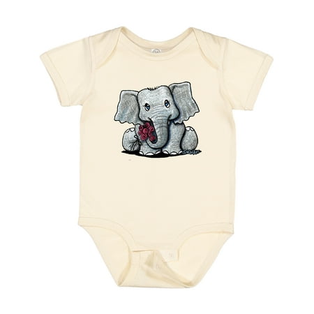 Inktastic KiniArt Elephant Gift Baby Boy or Baby Girl Bodysuit