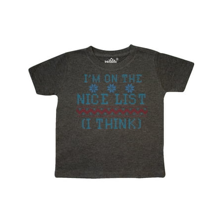 Inktastic Ugly Sweaters I m on the Nice List (I Think)r Gift Toddler Boy or Toddler Girl T-Shirt
Inktastic Ugly Sweaters I m on the Nice List (I Think)r Gift Toddler Boy or Toddler Girl T-Shirt