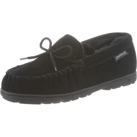 Bearpaw 1961W-011-10 Womens Mindy Moccasin Slippers Black II - Size 10