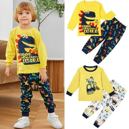 2Pcs Pajamas Set for Boys Girls Esho 12M-8T Toddler Cartoon Printed Sleepwear Kids Cotton Jammies Pjs Homewear Christmas Baby Clothes Loungewear 1-8Y 
2Pcs Pajamas Set for Boys Girls Esho 12M-8T Toddler Cartoon Printed Sleepwear Kids Cotton Jammies Pjs Homewear Christmas Baby Clothes Loungewear 1-8Y