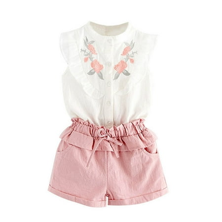 Kids Embroidery Toddler Ruffle Solid Shorts Tops+Lacing Baby T-Shirt Set Girls Boys Outfits&Set
Kids Embroidery Toddler Ruffle Solid Shorts Tops+Lacing Baby T-Shirt Set Girls Boys Outfits&Set
