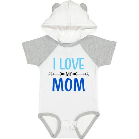 Inktastic I Love My Mom Mothers Day Gift Baby Boy or Baby Girl Bodysuit