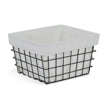 Cheungs Lined Metal Wire Rectangular Storage