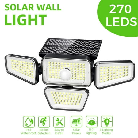 DFITO LED Solar Motion Security Lights Outdoor 4 Head 3000LM Motion Sensor Light Adjustable Flood Light Garden Waterproof
DFITO LED Solar Motion Security Lights Outdoor 4 Head 3000LM Motion Sensor Light Adjustable Flood Light Garden Waterproof