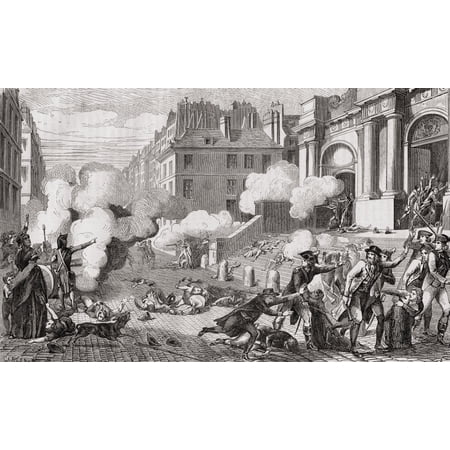 Insurrection Of The Day Of 13 Vendmiaire Year Iii 5 October 1795 Copied From A Contemporary Print From Histoire De La Revolution Francaise By Louis Blanc Stretched Canvas - Ken Welsh Design Pics (38