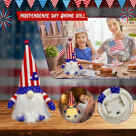 Christmas Ornament Fancy Glowing Independence Day Pendant Doll Independence Day Decoration
Christmas Ornament Fancy Glowing Independence Day Pendant Doll Independence Day Decoration