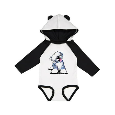 Inktastic Old English Sheepdog Gift Baby Boy or Baby Girl Long Sleeve Bodysuit