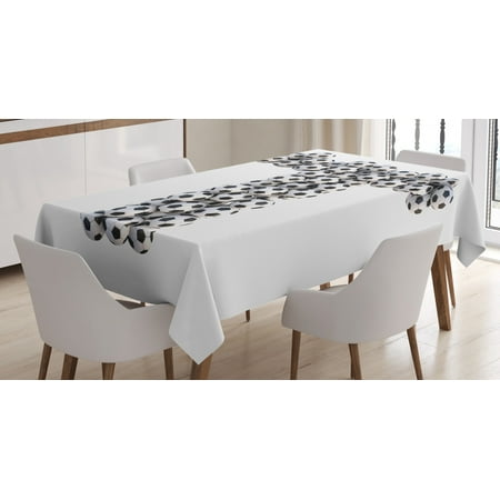 Letter T Tablecloth Horizontal Vertical Soccer Ball Design Competition Theme Alphabet Arrangement Rectangular Table Cover for Dining Room Kitchen 60 X 90 Inches Black White by Ambesonne
Letter T Tablecloth Horizontal Vertical Soccer Ball Design Competition Theme Alphabet Arrangement Rectangular Table Cover for Dining Room Kitchen 60 X 90 Inches Black White by Ambesonne
