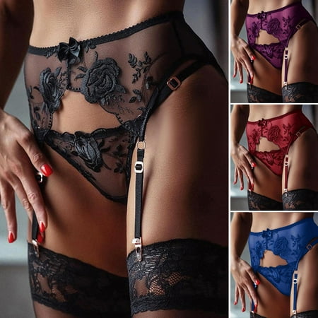 Hopeup 1 Set Women Briefs Lace See Through Sexy Flower Pattern Bow G-strings for Bedroom
Hopeup 1 Set Women Briefs Lace See Through Sexy Flower Pattern Bow G-strings for Bedroom