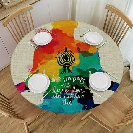 Patifu Yoga Round Table Cover Stain Resistant Washable Indoor Outdoor Tablecloth Kitchen Dining Wedding Parties 100% Polyester Fiber 54-58
Patifu Yoga Round Table Cover Stain Resistant Washable Indoor Outdoor Tablecloth Kitchen Dining Wedding Parties 100% Polyester Fiber 54-58
