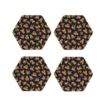Drink Coasters Set of 4 Rose flower bear Leather Coasters for Coffee Table Protector Heat Resistant Cute Coasters for Home Decor Housewarming Gifts Bar Kitchen 4 Inch Hexagon
Drink Coasters Set of 4 Rose flower bear Leather Coasters for Coffee Table Protector Heat Resistant Cute Coasters for Home Decor Housewarming Gifts Bar Kitchen 4 Inch Hexagon