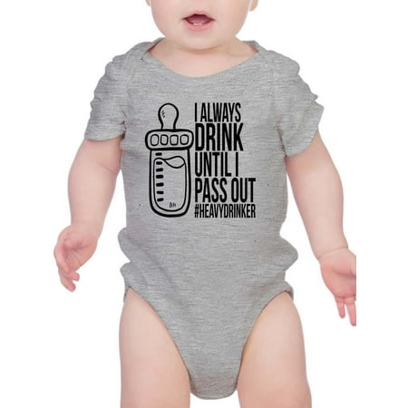 Siempre Bebo Hasta Dormirme Bodysuit Infant -Smartprints Designs 24 Months