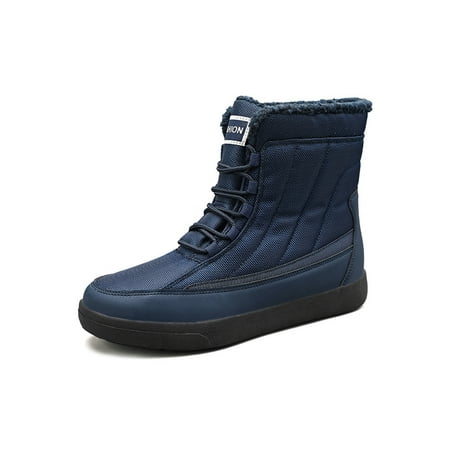 Lacyhop Unisex Snow Boots Plush Lined Warm Booties Faux Fur Winter Boot Outdoor Casual Cold Weather Lace Up Blue 7
Lacyhop Unisex Snow Boots Plush Lined Warm Booties Faux Fur Winter Boot Outdoor Casual Cold Weather Lace Up Blue 7