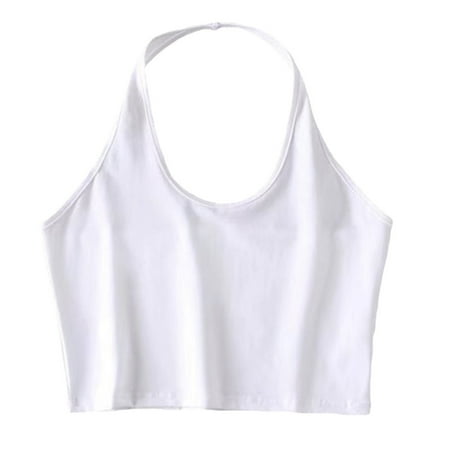 AOOOWER Women Halter Neck Sleeveless Crop Top Sexy Low Cut O Neck Solid Color Cami Tank Vest Backless Bodycon Basic Bralette
AOOOWER Women Halter Neck Sleeveless Crop Top Sexy Low Cut O Neck Solid Color Cami Tank Vest Backless Bodycon Basic Bralette