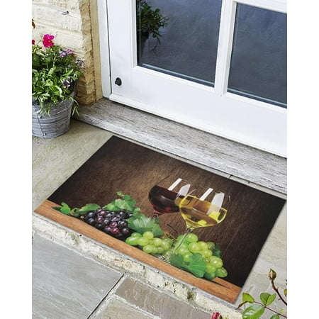 Indoor Outdoor Mats Grapes and Wine Glasses on Vintage Background Door Mat Non-Slip Absorbent Resist Dirt Entrance Mat Washable Welcome Mats for Entryway Low-Profile Floor Mats
Indoor Outdoor Mats Grapes and Wine Glasses on Vintage Background Door Mat Non-Slip Absorbent Resist Dirt Entrance Mat Washable Welcome Mats for Entryway Low-Profile Floor Mats