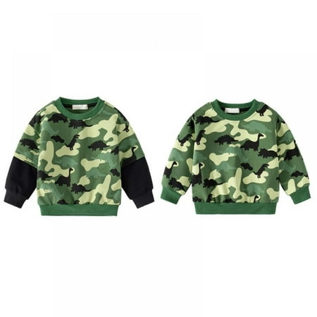 SILVERCELL Toddler Boys Sweatshirts Long Sleeve Sport Camouflage Sweat Shirt Dinosaur Pullover Crewneck Tops Tees Kids 1-7 Years
SILVERCELL Toddler Boys Sweatshirts Long Sleeve Sport Camouflage Sweat Shirt Dinosaur Pullover Crewneck Tops Tees Kids 1-7 Years