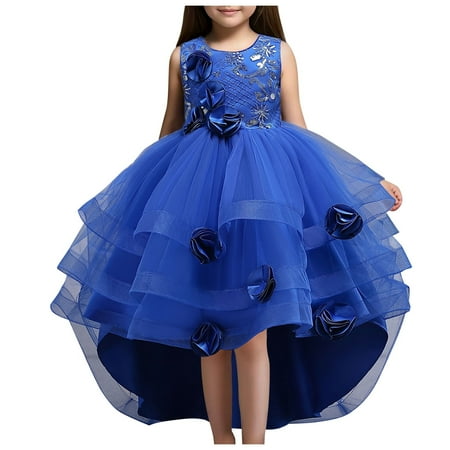 DSOROZI Girls Embroidery Princess Dress Kids Sleveless Wedding Birthday Party Long Tail Prom Gowns Blue
DSOROZI Girls Embroidery Princess Dress Kids Sleveless Wedding Birthday Party Long Tail Prom Gowns Blue
