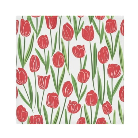 Napkin Satin Napkin 20*20Inchx4 Kitchen Towel Dinner Plate Towel Decorative Towel Napkin Tea Towel Suitable For Kitchen Table Cartoon Red Tulips1
Napkin Satin Napkin 20*20Inchx4 Kitchen Towel Dinner Plate Towel Decorative Towel Napkin Tea Towel Suitable For Kitchen Table Cartoon Red Tulips1