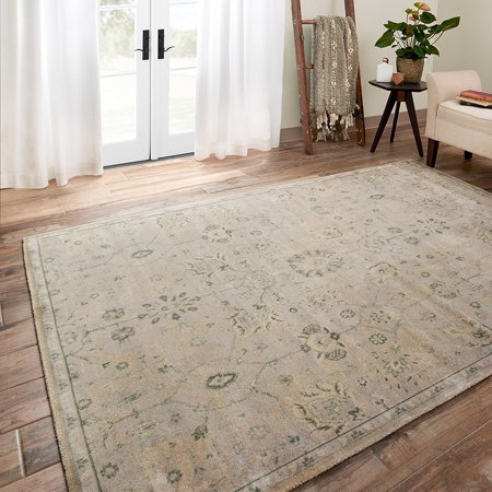 Alexander Home Francis Stone/ Blue Rug (7'6 x 10'5)