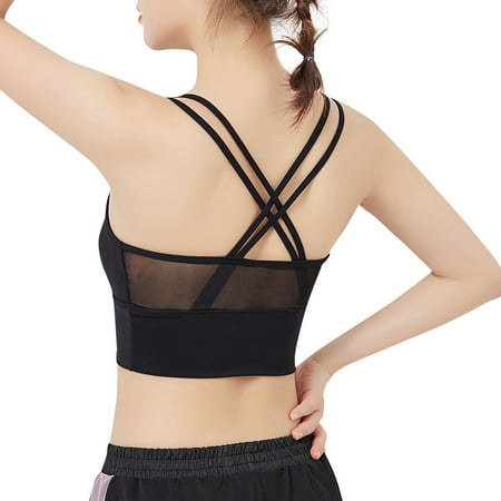 Woman Sports Bra Quick Dry Mesh Splicing Push-up Shockproof Padded Crop-Top Strappy Tank-Top Underwear Yoga Fitness Running
Woman Sports Bra Quick Dry Mesh Splicing Push-up Shockproof Padded Crop-Top Strappy Tank-Top Underwear Yoga Fitness Running