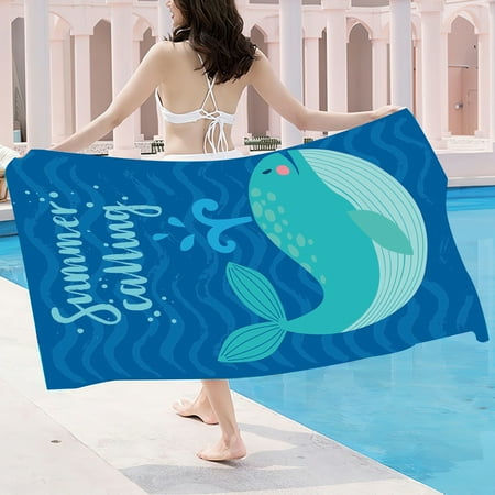 jiaroswwei Beach towel Super Soft Sand Free Rectangular Shaped 3D Animal Print Microfiber Beach Towel for Summer
jiaroswwei Beach towel Super Soft Sand Free Rectangular Shaped 3D Animal Print Microfiber Beach Towel for Summer