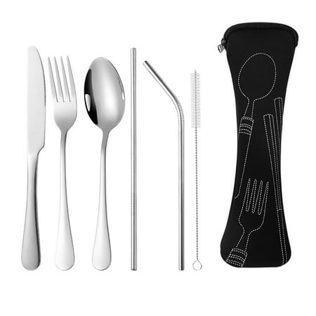 7PCS Stainless Steel Tableware Portable Silverware Travel/Camping Cutlery Set
7PCS Stainless Steel Tableware Portable Silverware Travel/Camping Cutlery Set