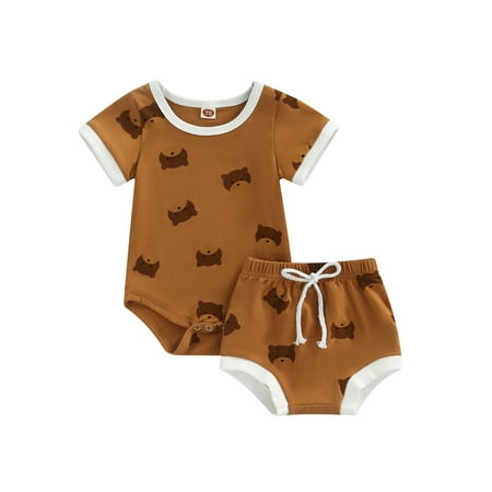 Livingsenburg Baby Girls Boys 2PC Outfits Cartoon Animal PrintT-Shirts Tops Elastic Waist Shorts Summer Set
Livingsenburg Baby Girls Boys 2PC Outfits Cartoon Animal PrintT-Shirts Tops Elastic Waist Shorts Summer Set