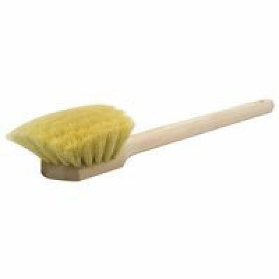 Wood Block Utility Scrub Brushes 2 in Trim L White Tampico 20 In Handle