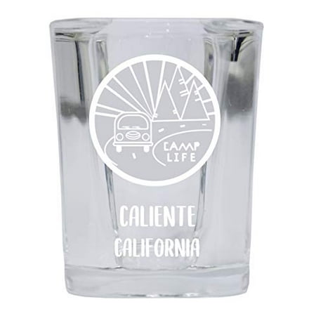 Caliente California Souvenir Laser Engraved 2 Ounce Square Base Liquor Shot Glass Camp Life Design
Caliente California Souvenir Laser Engraved 2 Ounce Square Base Liquor Shot Glass Camp Life Design