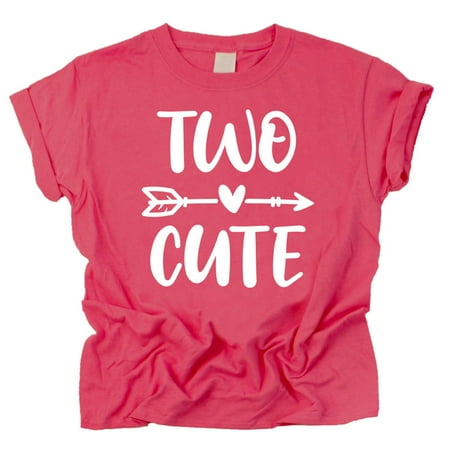Two Cute Arrow 2nd Birthday Shirt for Toddler Girls Second Birthday Outfit Vintage Hot Pink Shirt 2T
Two Cute Arrow 2nd Birthday Shirt for Toddler Girls Second Birthday Outfit Vintage Hot Pink Shirt 2T