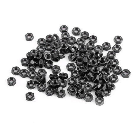Tebru Bolts Nuts 250pcs M3 Black Alloy Steel Hex Socket Screws Bolt With Hex Nuts Assortment