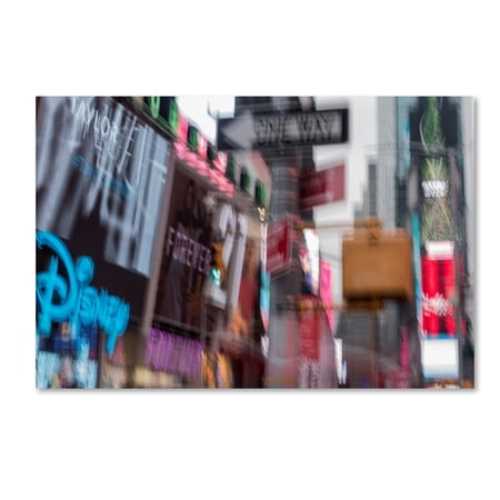 Trademark Fine Art '42st' Canvas Art by Moises Levy