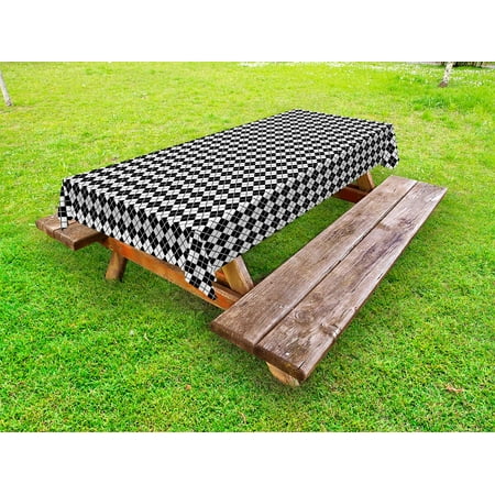 Plaid Outdoor Tablecloth Modern Graphic Argyle Pattern in Black and White Repetitive Diamond Shape Stripes Decorative Washable Fabric Picnic Table Cloth 58 X 84 Inches Black White by Ambesonne
Plaid Outdoor Tablecloth Modern Graphic Argyle Pattern in Black and White Repetitive Diamond Shape Stripes Decorative Washable Fabric Picnic Table Cloth 58 X 84 Inches Black White by Ambesonne