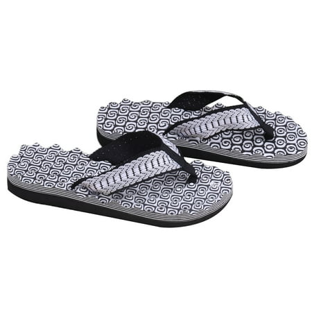 AOOOWER Summer Soft Casual Men Flat Wedge Sandals Thong Flip Flops Slippers Beach