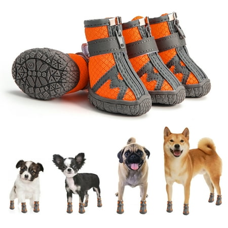 Pet Shoes Outdoor Walking Boots With Reflective Sticker Safe Breathable 4Pcs For Small And Medium Dogs
Pet Shoes Outdoor Walking Boots With Reflective Sticker Safe Breathable 4Pcs For Small And Medium Dogs