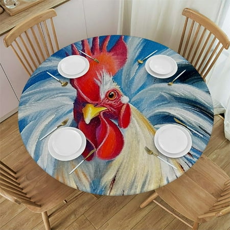Patifu Rooster Round Table Cover Stain Resistant Washable Indoor Outdoor Tablecloth Kitchen Dining Wedding Parties 100% Polyester Fiber 46-50
Patifu Rooster Round Table Cover Stain Resistant Washable Indoor Outdoor Tablecloth Kitchen Dining Wedding Parties 100% Polyester Fiber 46-50