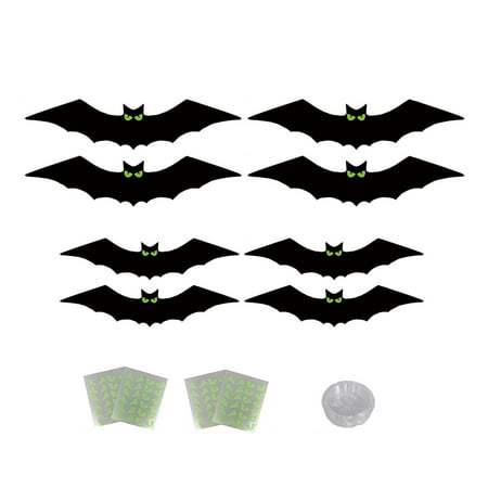 6/8/12Pcs Bat Ornament Festive Decorative Realistic Halloween Luminous Eyes Bat Pendant for Party
6/8/12Pcs Bat Ornament Festive Decorative Realistic Halloween Luminous Eyes Bat Pendant for Party