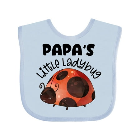 Inktastic Papa s Little Ladybug Gift Baby Boy or Baby Girl Bib