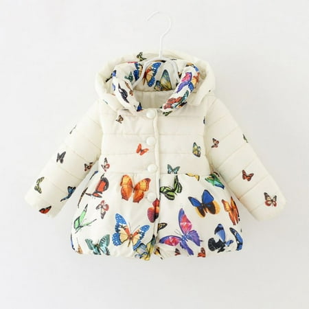 Enlightened Baby Girls Butterfly Print Plush Lining Hooded Winter Coat Casual Toddler Outerwear
Enlightened Baby Girls Butterfly Print Plush Lining Hooded Winter Coat Casual Toddler Outerwear