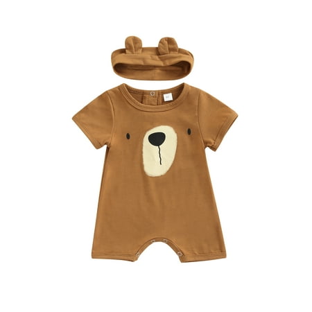 Jxzom Infant Baby Girls Boys Cartoon Bear Jumpsuit Short Sleeve Crewneck Romper Bodysuit Summer Clothing
Jxzom Infant Baby Girls Boys Cartoon Bear Jumpsuit Short Sleeve Crewneck Romper Bodysuit Summer Clothing