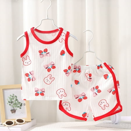 Toddler Boys Outfit Sets Cute Cartoon Rabbit Print Crew Neck Sleeveless Tops With Shorts 2 Piece Sleepwear Streetwear
Toddler Boys Outfit Sets Cute Cartoon Rabbit Print Crew Neck Sleeveless Tops With Shorts 2 Piece Sleepwear Streetwear