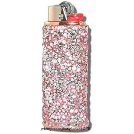 Rose-Gold Lighter Cover Sleeve With Pink Stones And Silver Flake Glitz LS9
Rose-Gold Lighter Cover Sleeve With Pink Stones And Silver Flake Glitz LS9