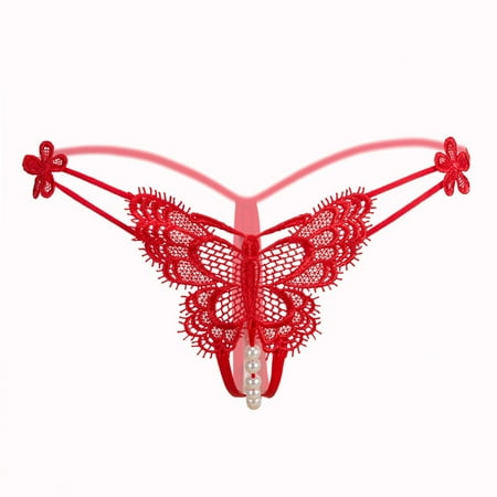 EHTMSAK Womens Sexy Low Rise Underwear Lace Stretch Panties G-String Thongs T-Back Tangas Red one size
EHTMSAK Womens Sexy Low Rise Underwear Lace Stretch Panties G-String Thongs T-Back Tangas Red one size