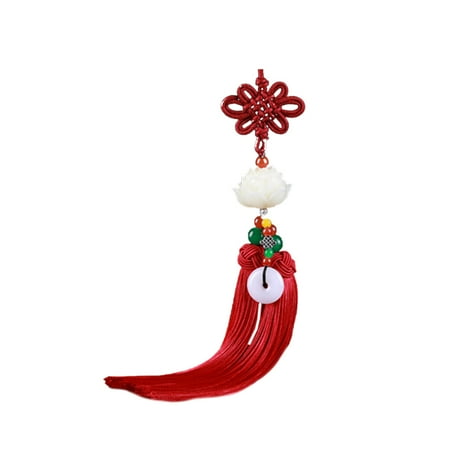 Tassel Car Hanging Decor Chinese Knot Car Pendant Lotus Hanging Ornament for Vehicle Car Truck (Red)
Tassel Car Hanging Decor Chinese Knot Car Pendant Lotus Hanging Ornament for Vehicle Car Truck (Red)